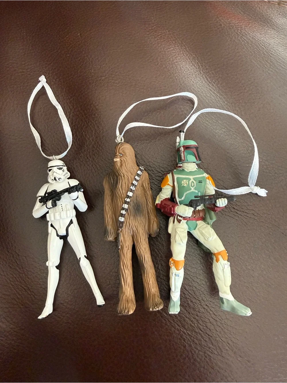 Star Wars Boba FStar Wars Boba Fett, Chewbacca, Stormtrooper Christmas Ornaments